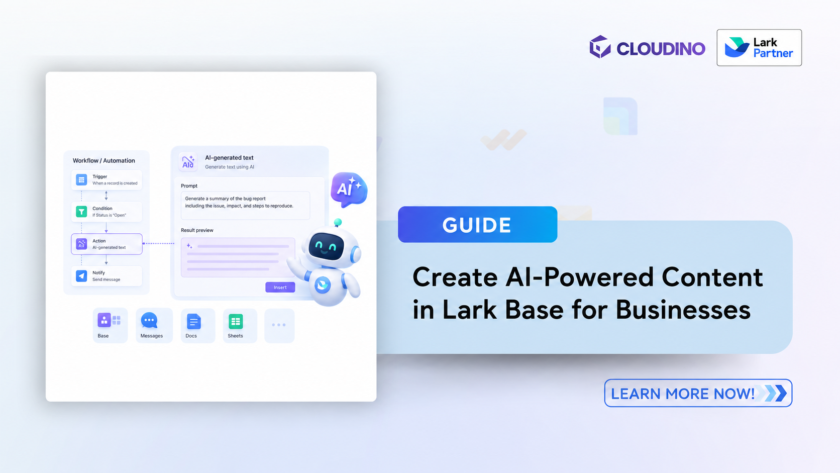 Guide to Generating Text with AI in Lark Base for Enterprises